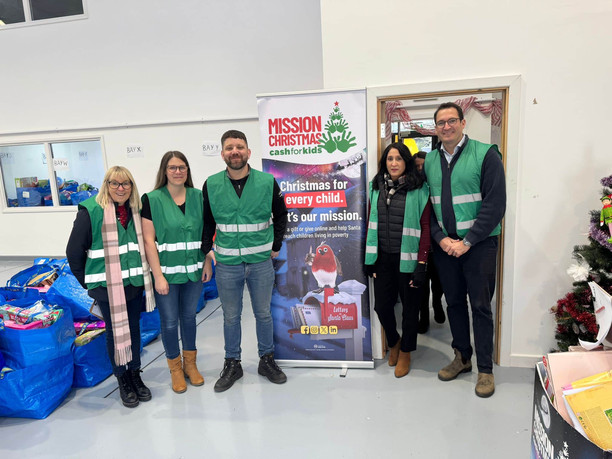 Instaloft team at Mission Christmas head quarters