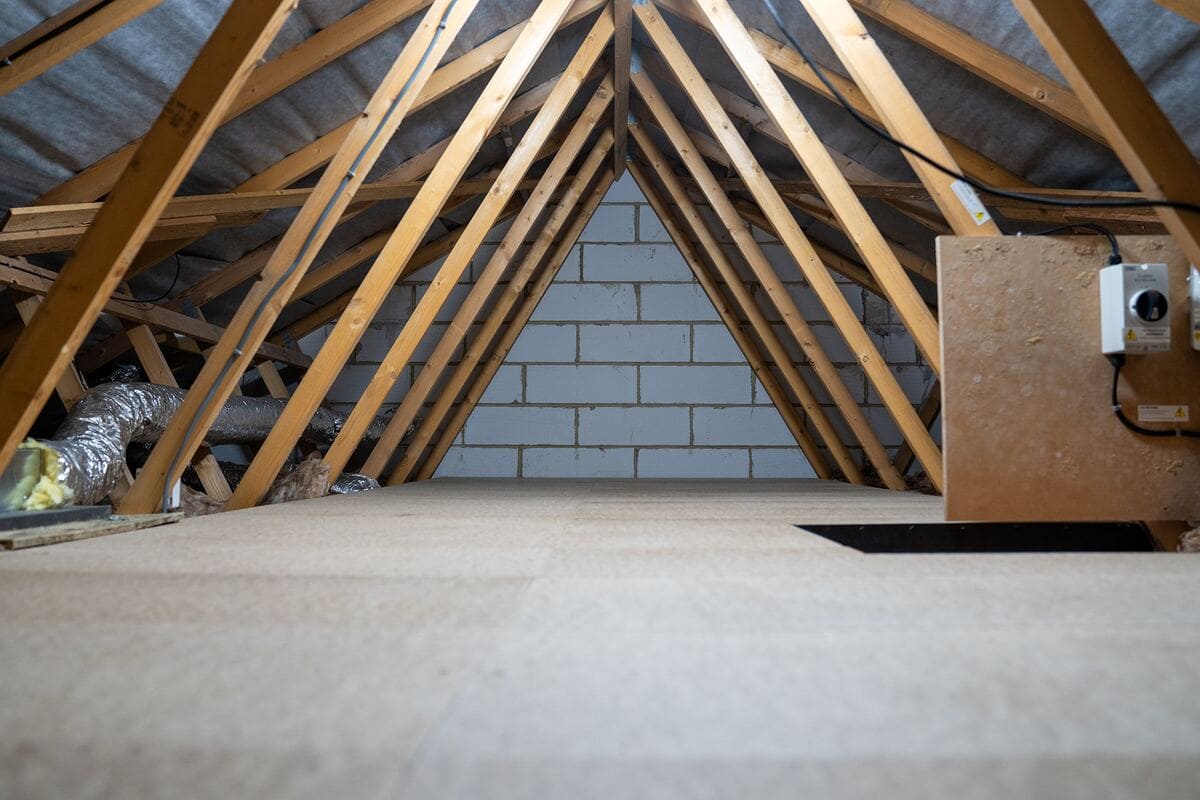 finished loft boarding installation