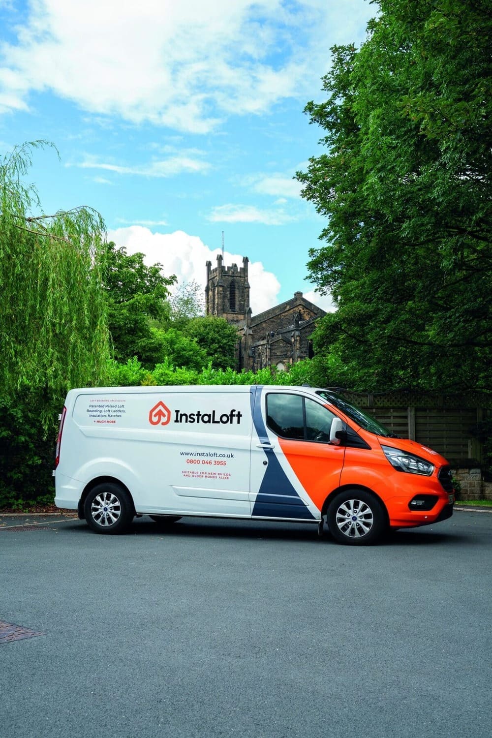 instaloft loft boarding installation team van