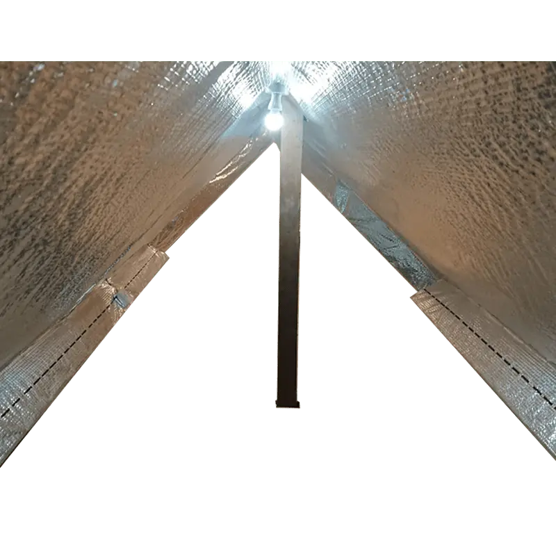 loft roof insulation on transparent background